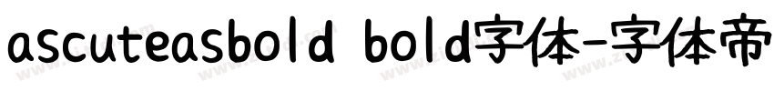 ascuteasbold bold字体字体转换